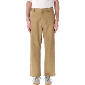 XLARGE Relaxed Fit Cotton Twill Work Pants Men Beige